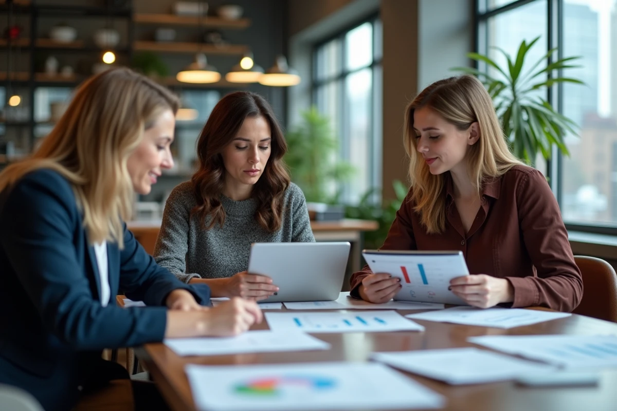 Groupe de professionnels collaborant autour d